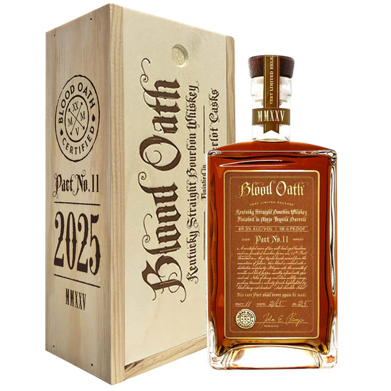 BLOOD OATH 2025 PACT NO. 11 FINISHED IN AÑEJO TEQUILA BARRELS