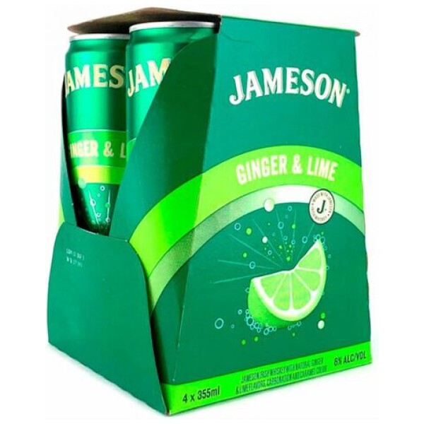 JAMESON GINGER & LIME COCKTAIL 4-PACK