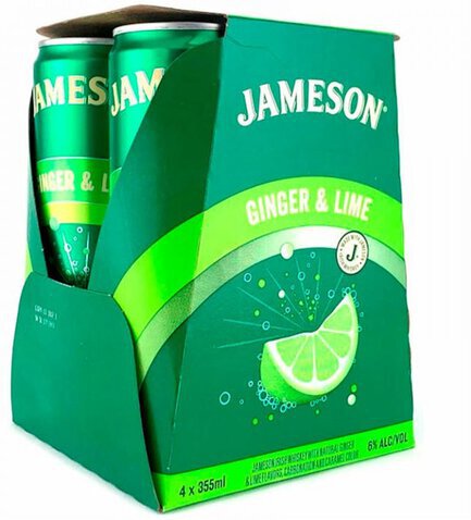 JAMESON GINGER & LIME COCKTAIL 4-PACK
