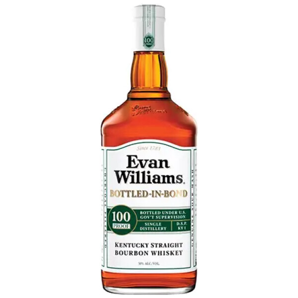 EVAN WILLIAMS WHITE LABEL BOTTLED-IN-BOND