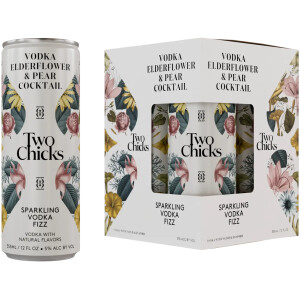 TWO CHICKS SPARKLING VODKA FIZZ 4-PACK