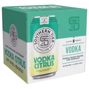 SOUTHERN TIER DISTILLING VODKA CITRUS 4-PACK