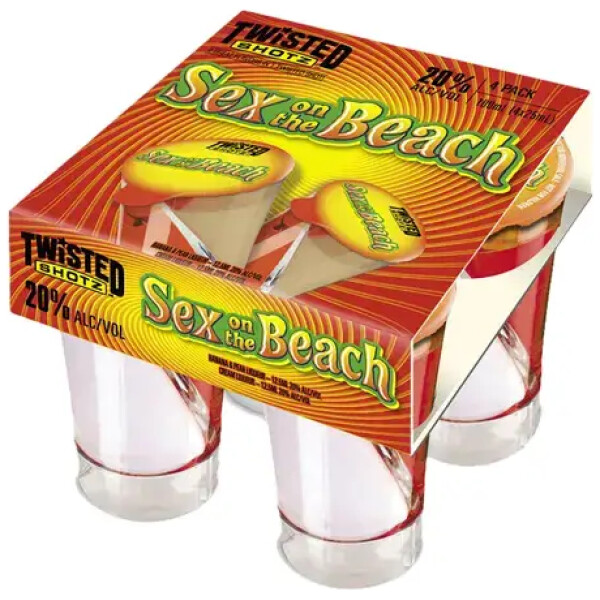 TWISTED SHOTZ SEX ON THE BEACH 4-PACK