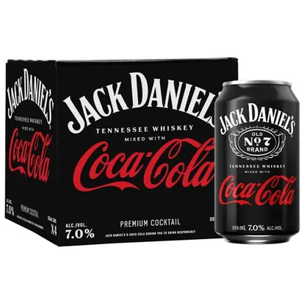 JACK DANIEL'S & COCA-COLA 4-PACK