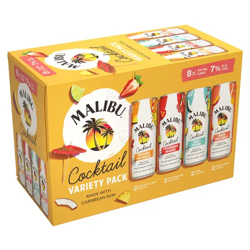 MALIBU COCKTAILS VARIETY 8-PACK