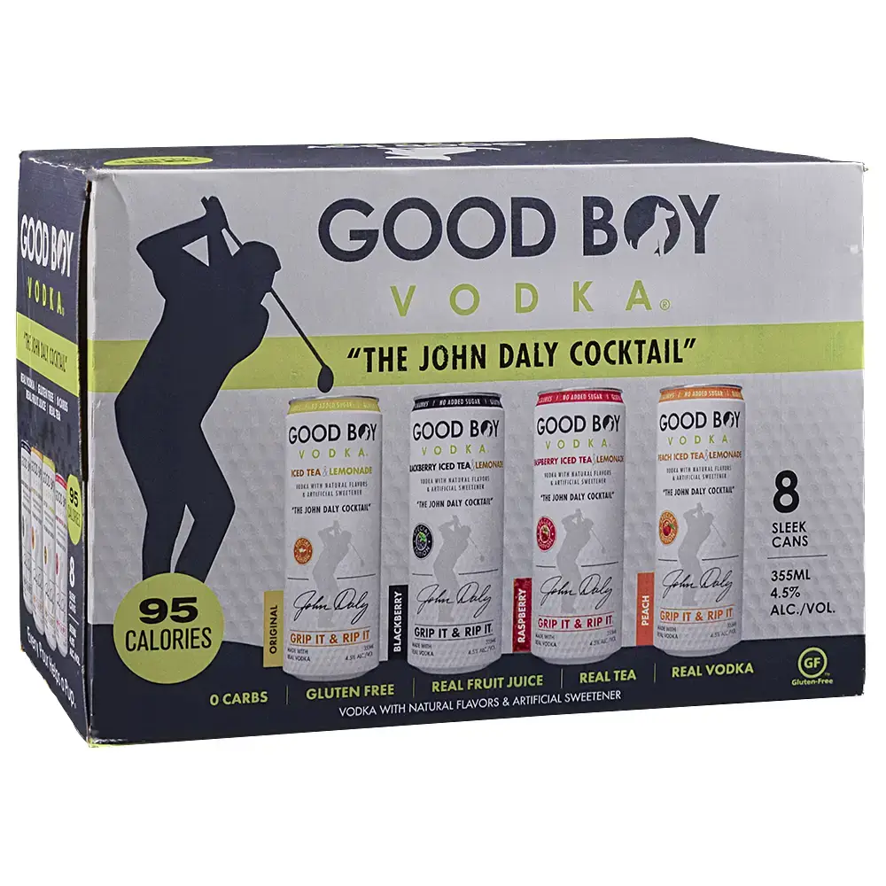 GOOD BOY VODKA JOHN DALY COCKTAIL VARIETY 8-PACK
