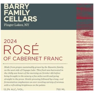 BARRY FAMILY CELLARS ROSÉ OF CABERNET FRANC