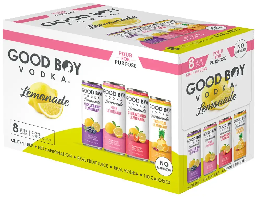 GOOD BOY VODKA LEMONADE VARIETY 8-PACK