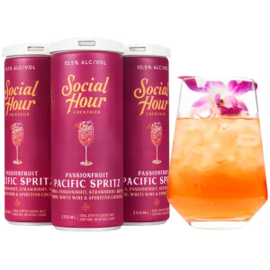 SOCIAL HOUR PASSIONFRUIT PACIFIC SPRITZ 4-PACK